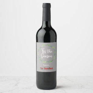 Etiqueta Para Botella De Vino Esta es la etiqueta de vino de temporada
