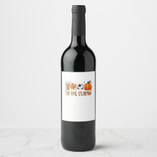 Etiqueta Para Botella De Vino Esta Es La Hoja De Temporada Del Fútbol De Otoño