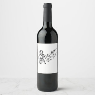 Etiqueta Para Botella De Vino Estrato Hasta que la Muerte nos Separe