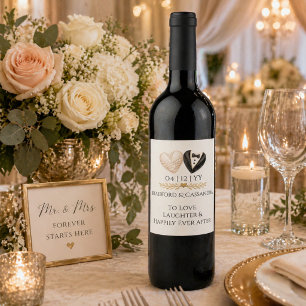 Etiqueta Para Botella De Vino Etiqueta Adhesiva Personalizada para Vino de Brind