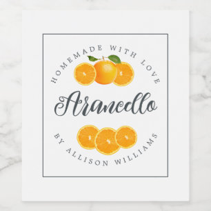 Etiqueta Para Botella De Vino Etiqueta de Arancello casero personalizado