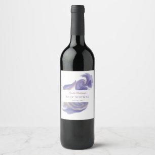 Etiqueta Para Botella De Vino Etiqueta de Botella de Vino Abstracta Acuarela Lav