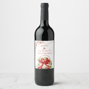 Etiqueta Para Botella De Vino Etiqueta de botella de vino Coquette Berry enamora