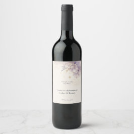 Etiqueta Para Botella De Vino Etiqueta de Botella de Vino de Boda Celestial