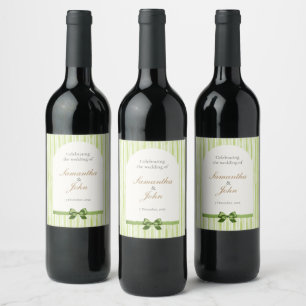 Etiqueta Para Botella De Vino Etiqueta de botella de vino de boda retro con fran