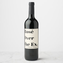 Etiqueta Para Botella De Vino Etiqueta de Botella de Vino Divorcio Divertido Ros
