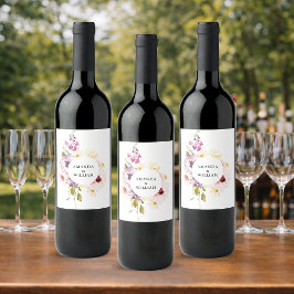 Etiqueta Para Botella De Vino Etiqueta de botella de vino elegante