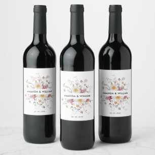 Etiqueta Para Botella De Vino Etiqueta de Botella de Vino Elegante