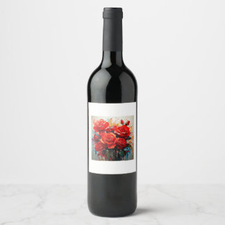 Etiqueta Para Botella De Vino Etiqueta de Botella de Vino - La Obra de Arte de l