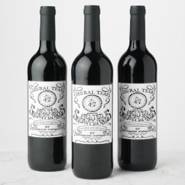 Etiqueta Para Botella De Vino Etiqueta de Botella de Vino Liberal Tears No. 47