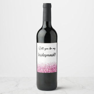 Etiqueta Para Botella De Vino Etiqueta De Botella De Vino ¿Serás Mi Dama De Hono