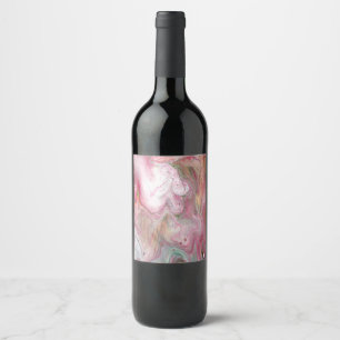 Etiqueta Para Botella De Vino Etiqueta de botella de vino suave de color verde r