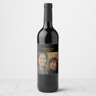 Etiqueta Para Botella De Vino Etiqueta de botella de vino Withnail And I con cit