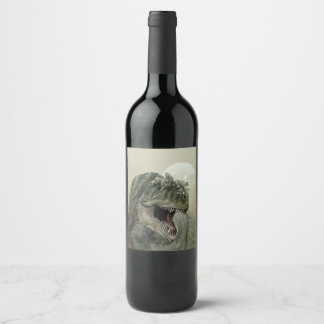Etiqueta Para Botella De Vino Etiqueta de botellas de vino de Dinosaurio