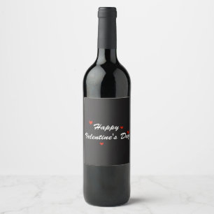 Etiqueta Para Botella De Vino Etiqueta de comida y bebida Feliz Día de San Valen