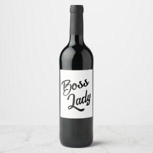 Etiqueta Para Botella De Vino Etiqueta de frasco de vino con letras de mano "Bos