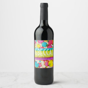 Etiqueta Para Botella De Vino Etiqueta de frasco de vino de Bar Bat Mitzvah Conf
