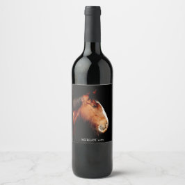 Etiqueta Para Botella De Vino Etiqueta de Personalizado de vino elegante de caba