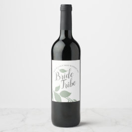 Etiqueta Para Botella De Vino Etiqueta de propuesta de la Bridesmaid de la Fall 
