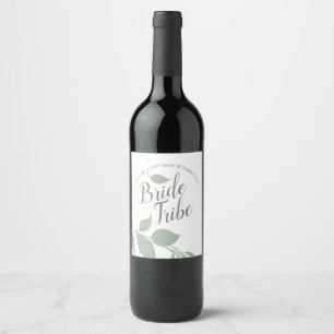 Etiqueta Para Botella De Vino Etiqueta de propuesta de la Bridesmaid de la Fall 
