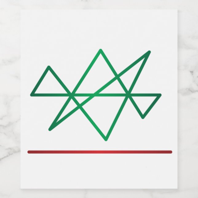 Etiqueta Para Botella De Vino Etiqueta de reiki estrella de Midas (Etiqueta única)