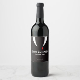 Etiqueta Para Botella De Vino Etiqueta de Vampiro Fang