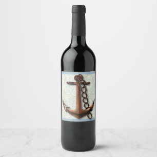 Etiqueta Para Botella De Vino Etiqueta de Vino Anchor