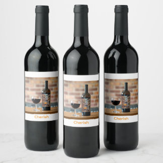 Etiqueta Para Botella De Vino Etiqueta de Vino Atesorar