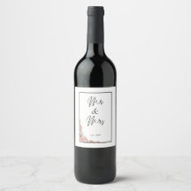 Etiqueta de vino boda