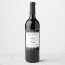 Etiqueta de vino Boda de Escocia