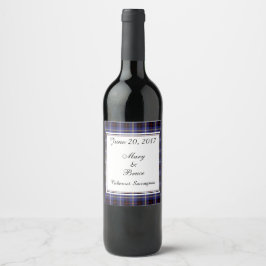 Etiqueta Para Botella De Vino Etiqueta de vino Boda de Escocia