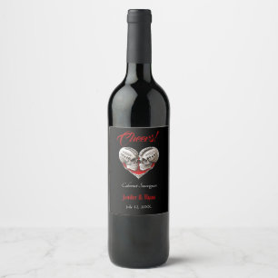 Etiqueta Para Botella De Vino Etiqueta de vino Boda de Halloween