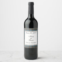 Etiqueta de vino Boda de Hanna Scottish