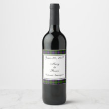 Etiqueta de vino Boda de MacDonald Scottish