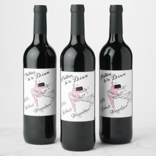 Etiqueta Para Botella De Vino Etiqueta de vino "Chateau de la DIVA"