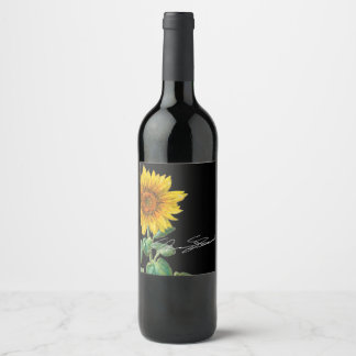Etiqueta Para Botella De Vino Etiqueta de vino con firma