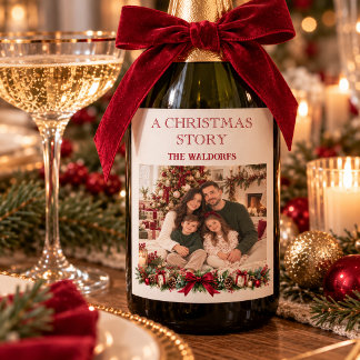 Etiqueta Para Botella De Vino Etiqueta de vino con foto familiar personalizada d