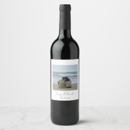 Etiqueta Para Botella De Vino Etiqueta de vino con foto personalizada