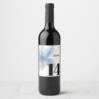 Etiqueta Para Botella De Vino Etiqueta de vino con número de tabla de boda