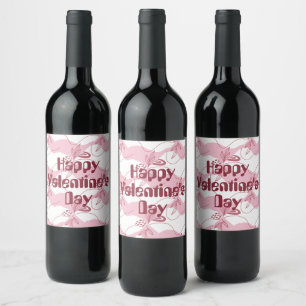 Etiqueta Para Botella De Vino Etiqueta de vino con patrón minimalista