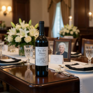 Etiqueta Para Botella De Vino Etiqueta de vino conmemorativa personalizada con u