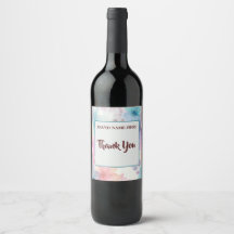 Etiqueta de Vino de Agradecimiento – Regalo de Agr