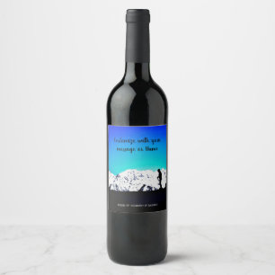 Etiqueta Para Botella De Vino Etiqueta de vino de alpes austríacos