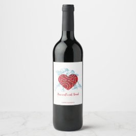 Etiqueta Para Botella De Vino Etiqueta de vino de amor cupido