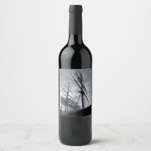 Etiqueta Para Botella De Vino Etiqueta de vino de barco de vela