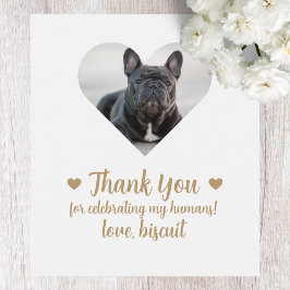 Etiqueta Para Botella De Vino Etiqueta de vino de boda de perro con foto persona