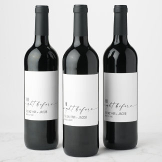 Etiqueta Para Botella De Vino Etiqueta de vino de boda, etiqueta de botella de v