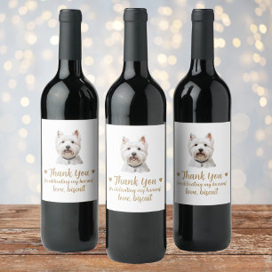 Etiqueta Para Botella De Vino Etiqueta de vino de boda personalizada Gracias per