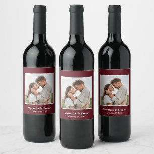 Etiqueta Para Botella De Vino Etiqueta de vino de Borgoña para el ensayo fotográ