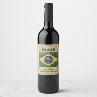 Etiqueta Para Botella De Vino Etiqueta de vino de Brasil